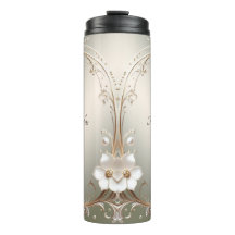 Floral Branco Ornamentado