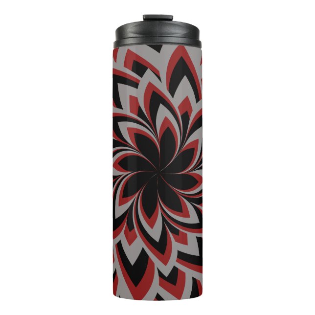 GARRAFA TÉRMICA  FLORAL COM REMOINHO TOTAL  (Frente)