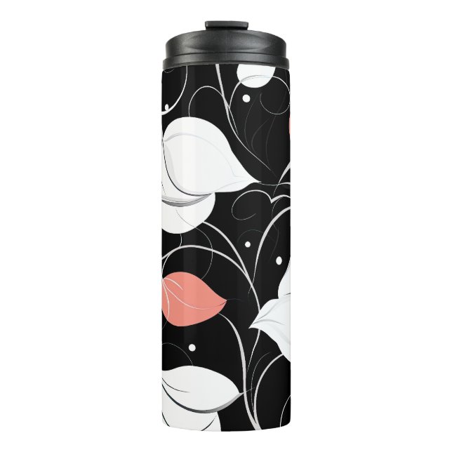 Garrafa Térmica Floral encontra Coral (Frente)