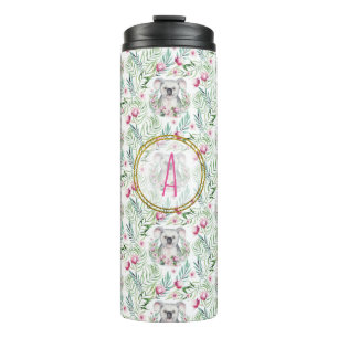 Garrafa Térmica Floral KOALA BEAR Monograma Raparigas Quarto