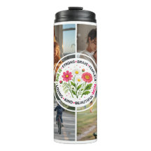 Floral Moderno Várias Fotos Personalizado Dia das 