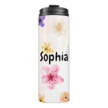 Floral Personalizada em Aquarela Suave