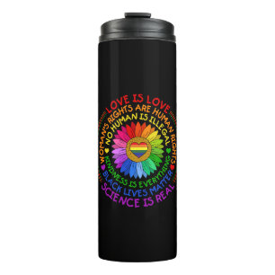 Garrafa Térmica Floral Rainbow Posição Política e Social