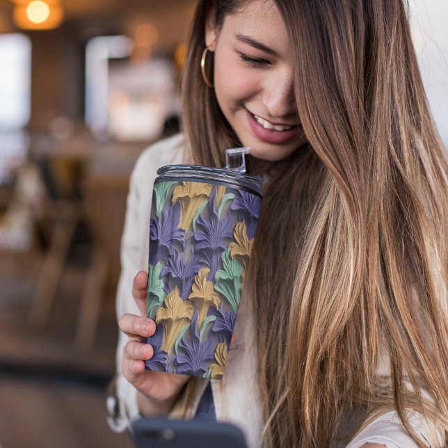 GARRAFA TÉRMICA  FLORAL RÚPIDO 3D (colorful 3D Iris Tumbler)