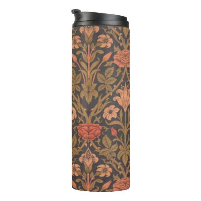 Garrafa Térmica Floral W.Morris Padrão Tumbler Térmico (Rotação à direita)