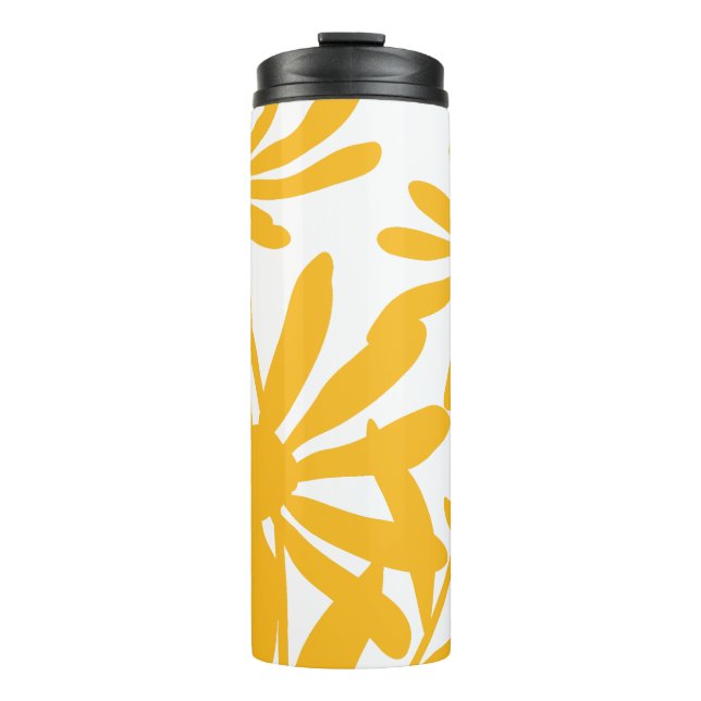 GARRAFA TÉRMICA  FLORES AMARELAS (Frente)