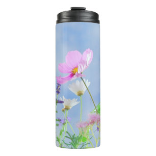 Garrafa Térmica Flores de primavera Design de 15 oz