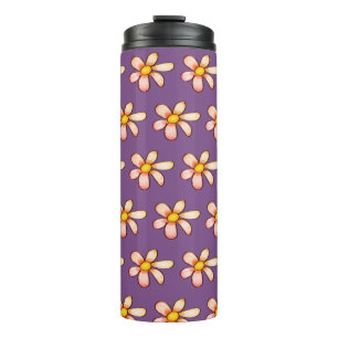 Garrafa Térmica Flores Térmico Tumbler