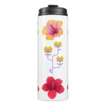 Flores Tropicais de Arte em Pixel Vibrantes