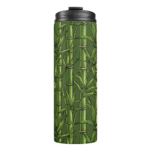 Garrafa Térmica Floresta de bambu em verde