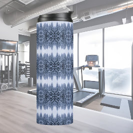 Garrafa Térmica Floresta de inverno mágico - azul, estação