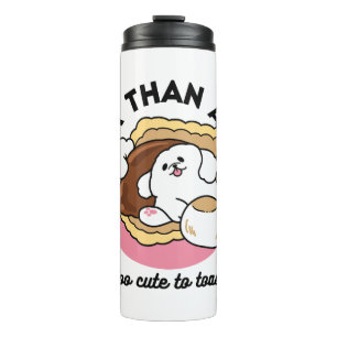 Garrafa Térmica Fluffier Tha S’more - Cute Dog and Dessert Pun