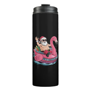 Garrafa Térmica Flutuador Flamingo Natal Flutuante Natal Em Julho