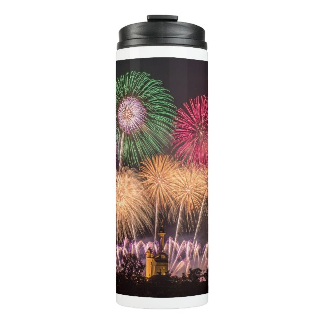 Garrafa Térmica fogos de artifício (Frente)