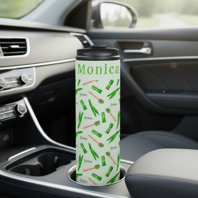 Garrafa Térmica Folha de Pandan Personalizada  (Criador carregado)