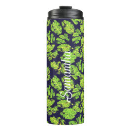 Garrafa Térmica Folha de Tinta Acrítica Verde
