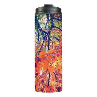 Garrafa Térmica Folhas de laranja