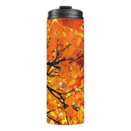 Garrafa Térmica Folhas de laranja