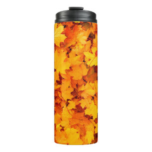 Garrafa Térmica Folhas de outono folhagem folhas de outono