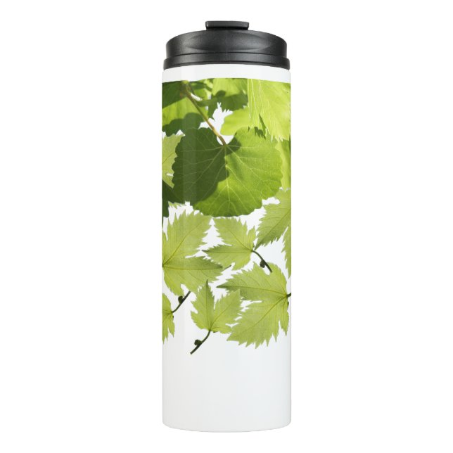 Garrafa Térmica Folhas de Vinho Verde (Frente)