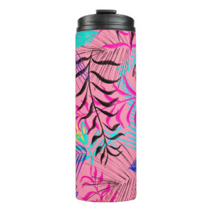 Garrafa Térmica Folhas Tropicais