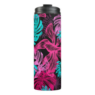 Garrafa Térmica Folhas tropicais