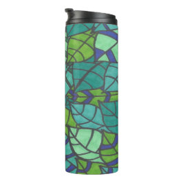 Garrafa Térmica Folhas Tropicais Verdes