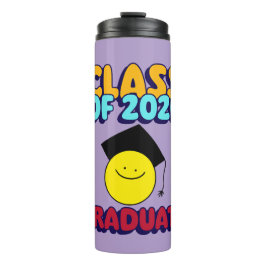 Garrafa Térmica Formatura 2026 Rosto Alegre Graduado Personalizado