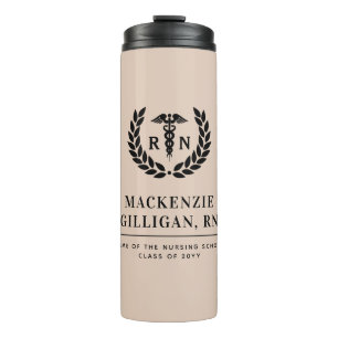 Garrafa Térmica Formatura Personalizada de Enfermagem RN Elegante