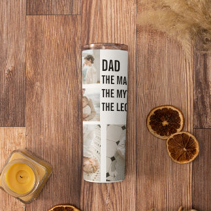 Garrafa Térmica Foto de Colagem Moderna   Presente de Pai