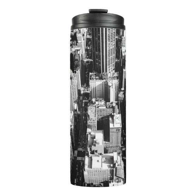 GARRAFA TÉRMICA  FOTOGRAFIA AERIAL GRAYSCALE DE EDIFÍCIOS (Frente)