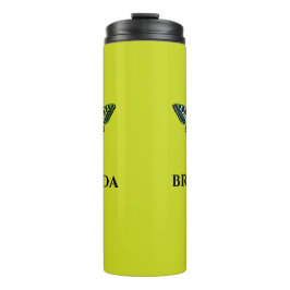 Garrafa Térmica Fotografia moderna e bonita borboleta verde