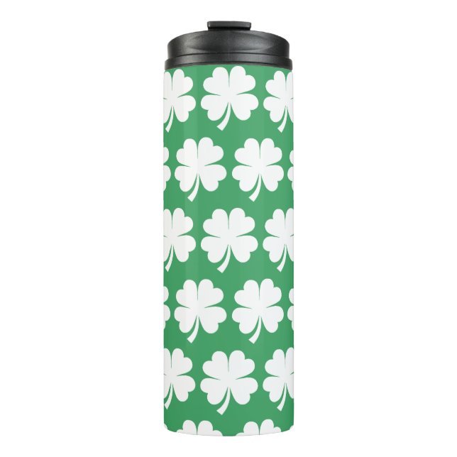 Garrafa Térmica Four Leaf Lucky Clover Saint Patrick's Day (Frente)