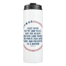 Garrafa Térmica Francis Scott Key - Louvando Deus pela Liberdade