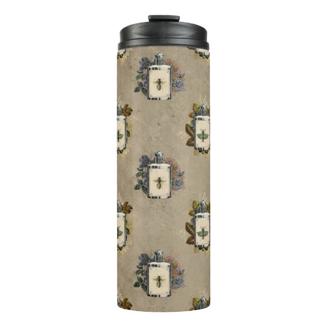 Garrafa Térmica Frascos De Poção Floral Antigos Góticos (Frente)