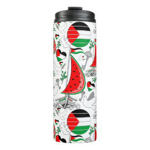 Garrafa Térmica Freedom Global Sumud Flotilla Boats para Gaza