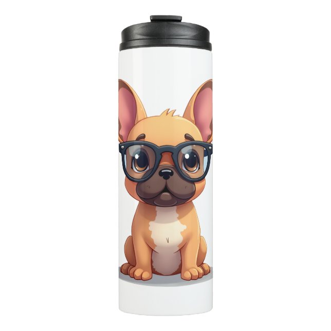 Garrafa Térmica French Bulldog Wearing Glasses Copy (Frente)