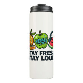 Garrafa Térmica Frutas pop‑art frescas e vibrantes