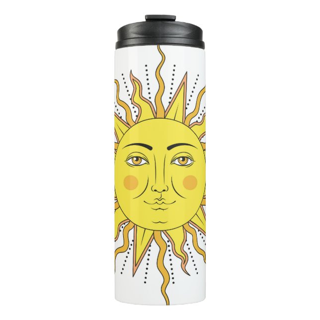 Garrafa Térmica Frutas Tropicais De Limão, Face Solar. (Frente)