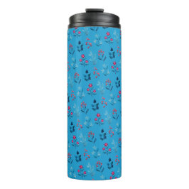 Garrafa Térmica Frutas vermelhas de inverno & azul fofo aconchegan