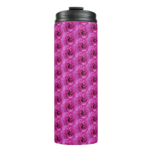 Garrafa Térmica Fuchsia Ranunculus - Design Floral Moderna