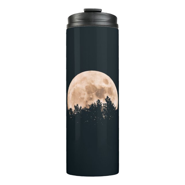 GARRAFA TÉRMICA  FULL MOON BEHIND A TREE SILHOUETTES (Frente)