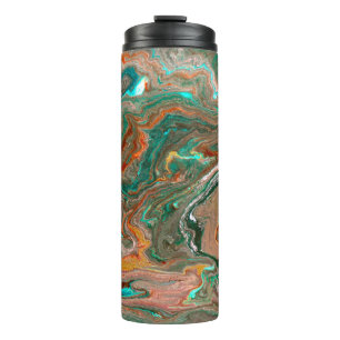 Garrafa Térmica Fundo abstrato acrílico mármore. Marbling ardois