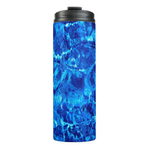 Garrafa Térmica Fundo azul brilhante