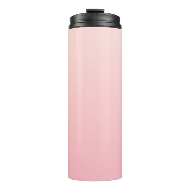 Garrafa Térmica Fundo de Gradação Rosa Pastel (Frente)