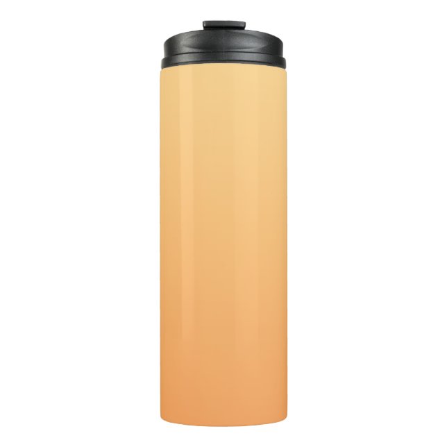 Garrafa Térmica Fundo de gradiente laranja e amarelo (Frente)