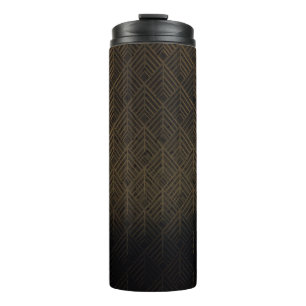 Garrafa Térmica Fundo de Ilustração 3D da Art Deco