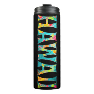 Garrafa Térmica Fundo de PixDezines HAVAÍ TIKI/DIY