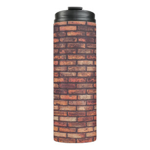 Garrafa Térmica fundo de textura de tijolo velho, hipster