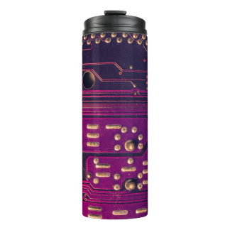 Garrafa Térmica Fundo do abstrato do circuito eletrônico. comp